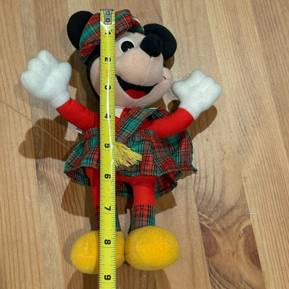Vintage Mickey Mouse Scottish Plush by Playskool - Picture 5 of 5